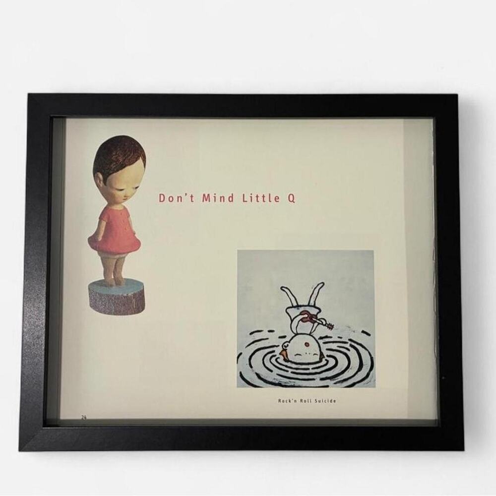 Nara Yoshitomo Nara contemporary art prints 8x10 " framed